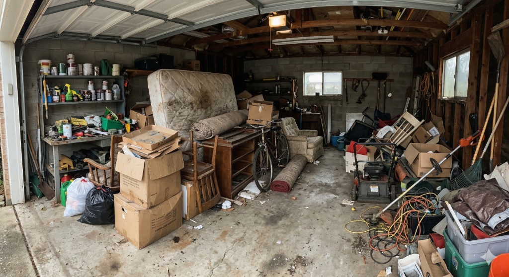 Garage cleanout in Plano